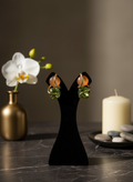 🍸 Martini Glow Abstract Earrings – Two-Tone Sculptural Fashion Studs