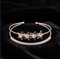 Rose Gold-Tone Modern Stacking Cuffs